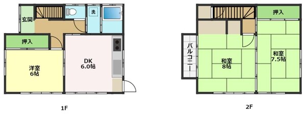 鹿児駅 徒歩19分の物件間取画像